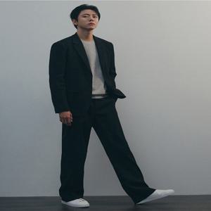 [리얼지오지아] 남성 크리즈 와이드 밴딩 팬츠 BK ADGPP1909