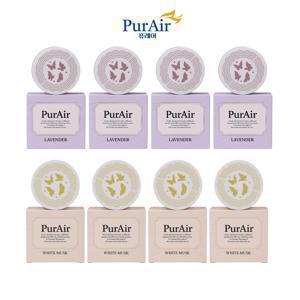 퓨레어(PurAir) 퍼퓸 탈취제 싱글 8개세트(라벤더4개+화이트머스크4개)