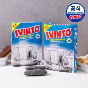 NEW 스빈또 올인원 탄냄비 스틸울 일회용 철 수세미 200g 2개