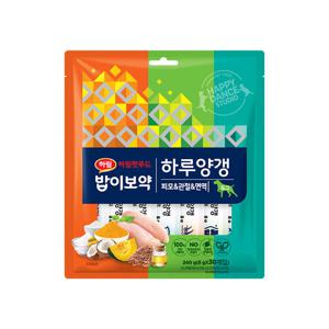 [하림펫푸드] 밥이보약 DOG 하루양갱 피모/면역/관절 30개입