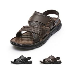 [정상가 129,000원] 엘칸토 남성 소가죽 Y스트랩 샌들 2.5cm LCMW87M326