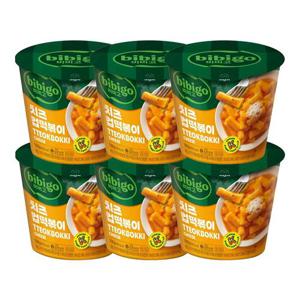 [CJ]비비고 치즈 컵떡볶이 108g x6개