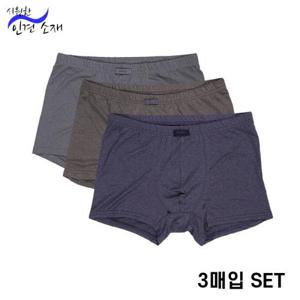 [바풀]바풀 HG 183103 인견 남성 사각팬티 드로즈 3매입 세트