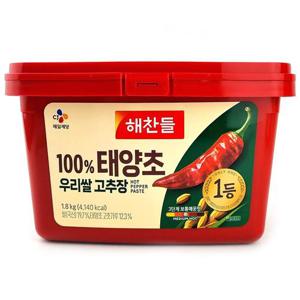 [해핑]  코스트코 해찬들 우리쌀로 만든 태양초 고추장 1.8kg x 1개