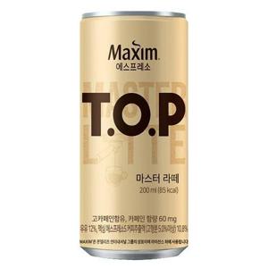 [동서식품] 티오피 마스터라떼 200ml x 36캔 캔커피 커피음료 음료수