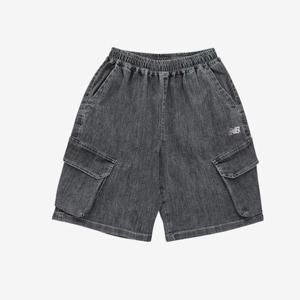 뉴발란스 키즈 카고 포켓 버뮤다 데님바지 B1 NK9VG2401U 17 55 56