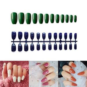 네일아트 네일 데코 연장 컬러 발레팁 24p 세트 30종