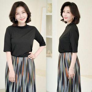 [쉬즈마담]T56285 중년여성 쿨인견 7부반폴라티/엄마옷
