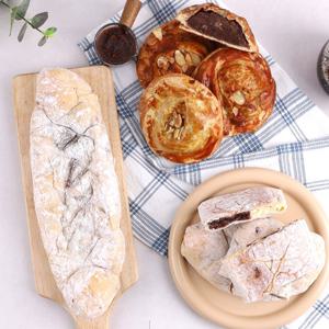 부산 단팥빵 혼합세트 동백빵3입+크랜베리크림치즈1입