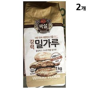 [JHP3666S_52ED]강력밀가루(백설 강력밀가루 1k)X2