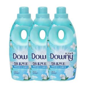 [다우니]다우니 초고농축 섬유유연제 실내건조 프레시 클린 1L x3