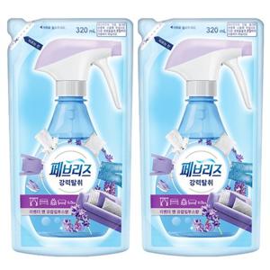 페브리즈 섬유탈취제 리필 320mlX2개 라벤더 앤 유칼리툽스향
