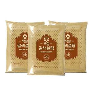 [CJ제일제당]백설 갈색설탕 3kg x3개