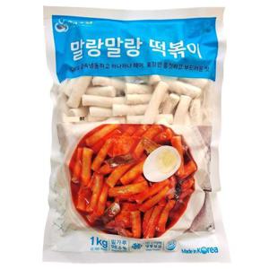 [떡안애] 말랑말랑 밀떡볶이(1호) 1kg
