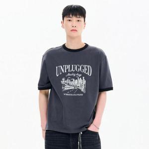 [체이스컬트](남여공용) FBZU5805C09 링거 그래픽 반팔 티셔츠_GN