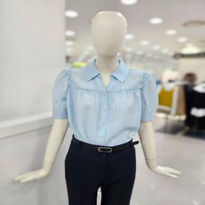 [씨씨콜렉트]오픈카라 포인트 블라우스 E262MSC135_CA