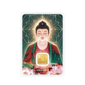 [아시아골드] 3.75g 붓다 스퀘어 골드바