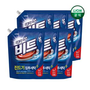 비트 액체세탁세제 2L리필 x 6개 /세탁세제