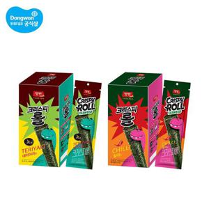 동원 양반김 크리스피롤 25g 3박스(30봉)(데리야끼/칠리)