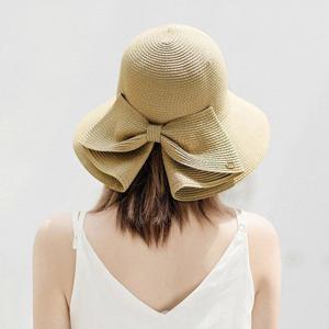 모자 여름 자외선차단 바캉스 리본 밀짚 버킷햇 라피아햇 햇빛차단 썬캡 여성