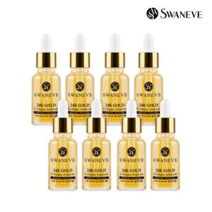 스와니브 24K골드 콜라겐 앰플 20ml 8개 미백 주름개선 탄력 리프팅 영양 세럼 에센스