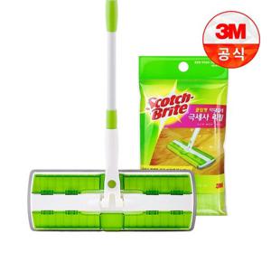 [3M]클립형 막대걸레 1개 + 극세사 리필 2매