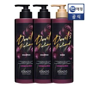 케라시스 퍼퓸 샴푸 데빌스 고저스머스크 1L 2개 컨디셔너 1L 1개