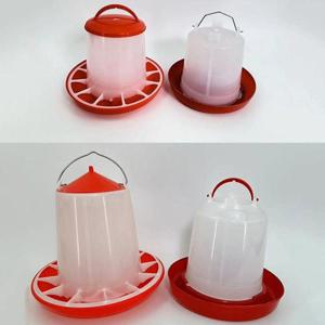 닭모이통 병아리 반자동 모이통 물통 사료통 닭먹이통 새 1.5kg