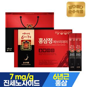 [전용쇼핑백 증정]순수식품 6년근 홍삼정 에브리데이 1박스 x 30포 홍삼스틱 진액
