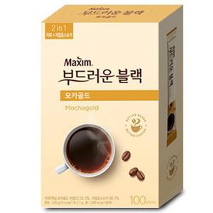 맥심 부드러운 블랙커피 모카골드 100T