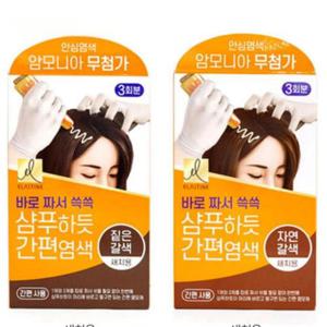 새치 바로짜서 쓱쓱 간편 샴푸하듯 염색약 안심 무암모니아 WFN54RD