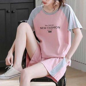 (스타일하우스)트레이닝복 츄리닝 데일리 배색티 반바지 실내복 잠옷 여름