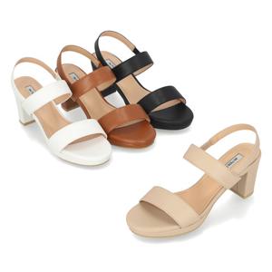 [정상가 129,000원] 엘칸토 여성 가보시힐 샌들 7cm LCWW08I126
