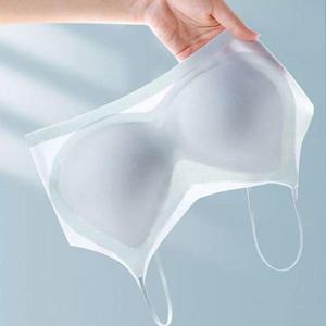 아이스 여성브라 실끈 심리스 브라 노와이어 브래지어 여름브라 WFIXXLI