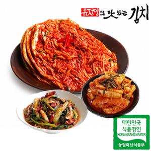 유정임 김치명인의 맛있는 김치 3종(포기7kg+열무얼갈이2kg+총각1kg, 총 10kg)