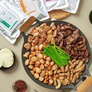 스팀초벌 소곱창160g 2팩 + 소막창200g2팩