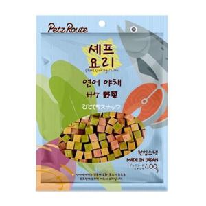 [룽스_65]말랑한 연어야채 영양간식 놀이 훈련 400g