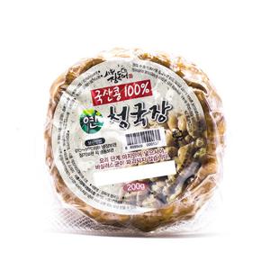[시흥장독대] 짜지않은 국산콩100%  연청국장 200gx6팩