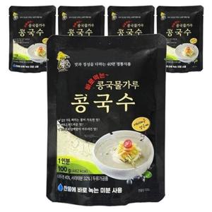 [더블유쇼핑]할매손 서리태 콩국물가루 콩국수 100g x 5개_22313701_587868