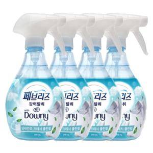 페브리즈 섬유탈취제 용기 370mlX4개 다우니 실내건조 프레쉬 클린향