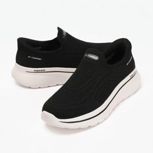 스케쳐스 운동화 고워크 아치핏 엔조이 여성 슬립온 블랙 화이트 125843BLK