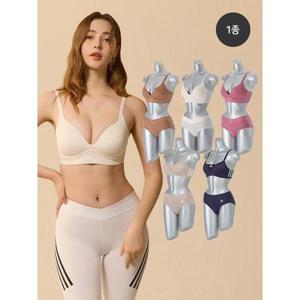 [아디다스 언더웨어]퍼포먼스 노와이어 브라1장/헴팬티2장 균일가