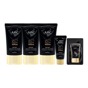 [AHC]AHC 마스터즈 아쿠아 리치 선크림 대용량 썬크림 60ml 3개+10ml+샘플