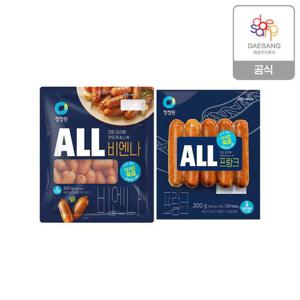 청정원 ALL 프랑크 200g+청정원 ALL 비엔나 200g