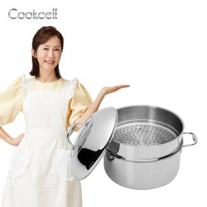 쿡셀 블랙큐브 9리터 특대곰솥+찜기+뚜껑