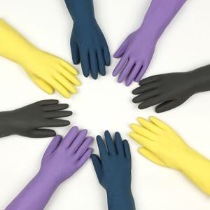 COLORFUL 고무장갑 팔목형 x 4개입 중(M),대(L) / 국내생산