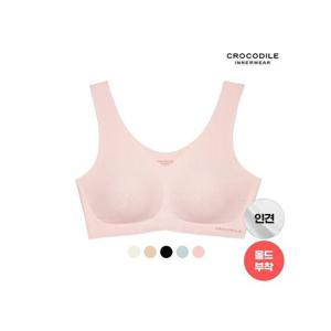 [크로커다일 이너웨어]쿨 라이크라 인견쉘론 V넥 브라 택1