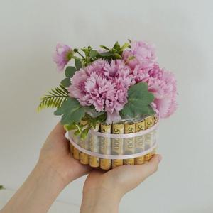용돈박스 어버이날선물 부모님용돈 스승의날 돈 케이크 현금 용돈 1단 완제품돈다발