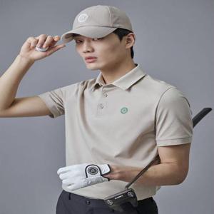 [빈폴골프][빈폴골프] 남성 투톤피케 반팔 티셔츠 - 베이지(BJ5342B01A)