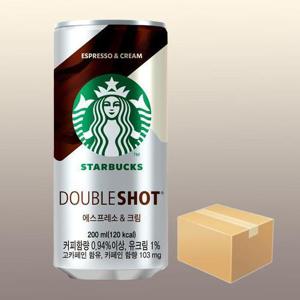 [동서식품]스타벅스 더블샷 에스프레소앤크림 200ml x 36캔/커피 (10445766)